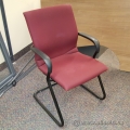 Steelcase Red Paperclip Guest Side Chair with Arms